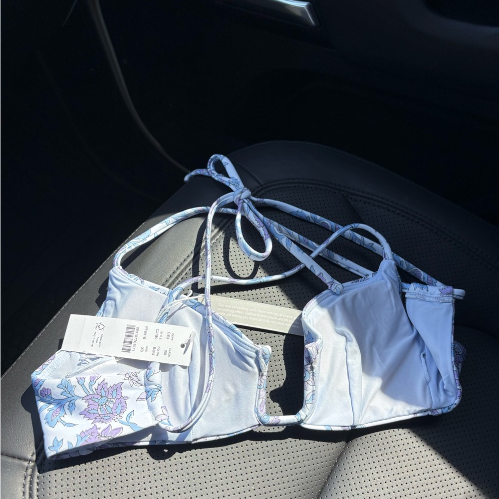 J. Crew Floral Bikini Set in Light Blue & Lavender - Picture 11 of 11